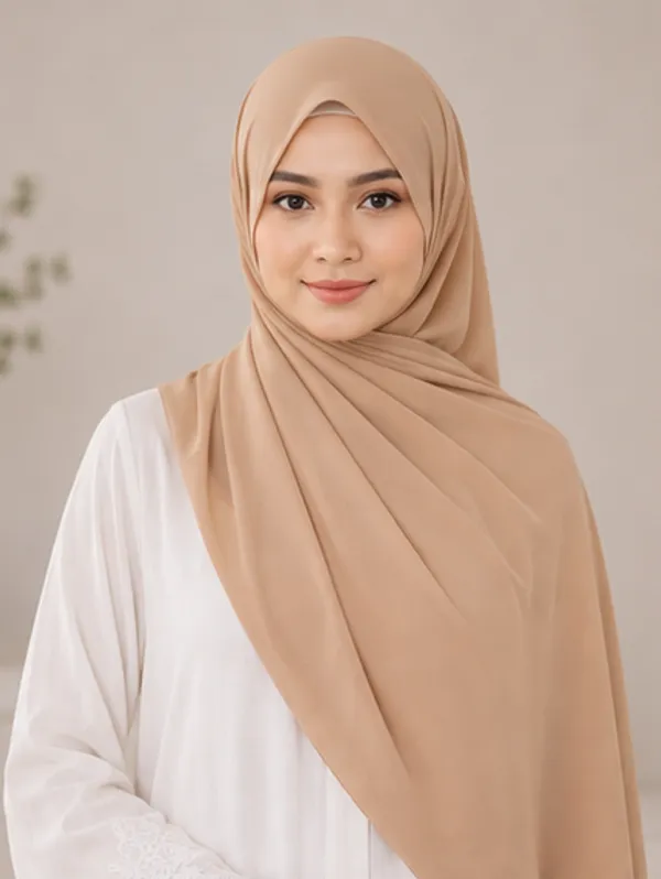 FAHAARI_Premium_Light_Brown__Georgette_Hijab_for_Women_&_Girls_|_Soft_Lightweight_Islamic_Head_Scarf_|_Free_Size_|_Daily,_Casual_&_Party_Wear