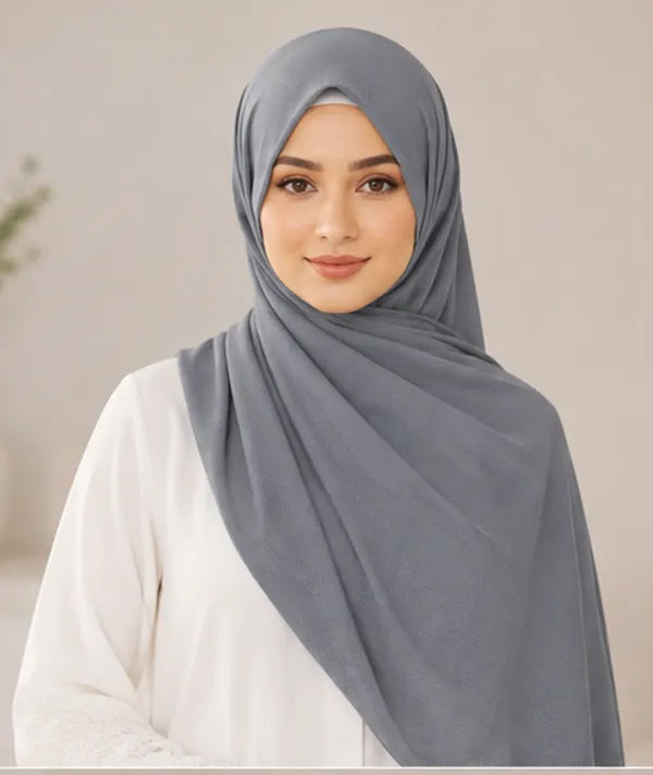 FAHAARI_Premium_Plain_Gray_Georgette_Hijab_for_Women_&_Girls_|_Soft_Lightweight_Islamic_Head_Scarf_|_Free_Size_|_Daily,_Casual_&_Party_Wear