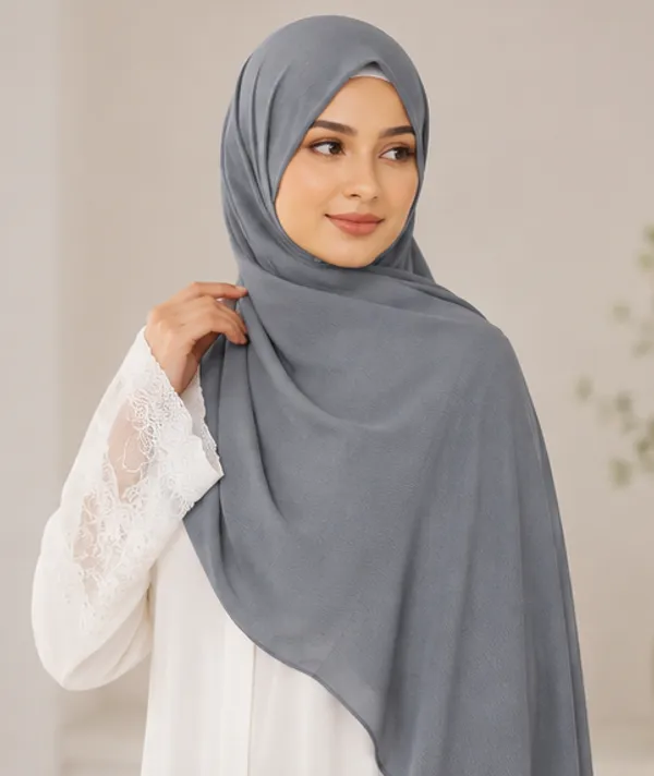 FAHAARI_Premium_Plain_Gray_Georgette_Hijab_for_Women_&_Girls_|_Soft_Lightweight_Islamic_Head_Scarf_|_Free_Size_|_Daily,_Casual_&_Party_Wear