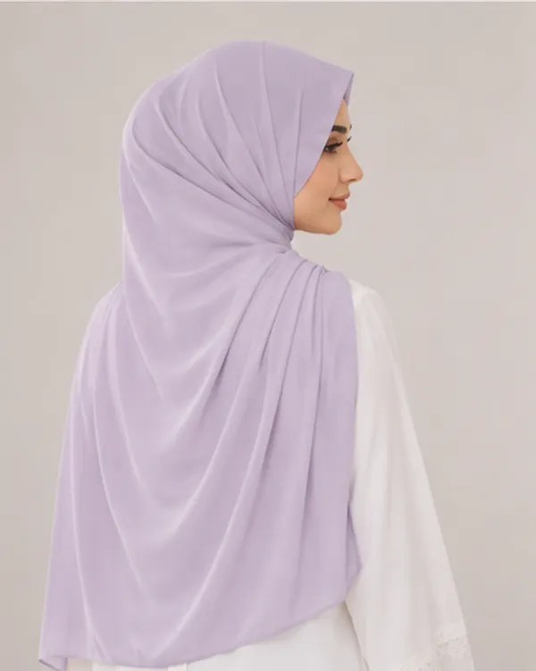 FAHAARI_Premium_Plain_Lavender_Georgette_Hijab_for_Women_&_Girls_|_Soft_Lightweight_Islamic_Head_Scarf_|_Free_Size_|_Daily,_Casual_&_Party_Wear
