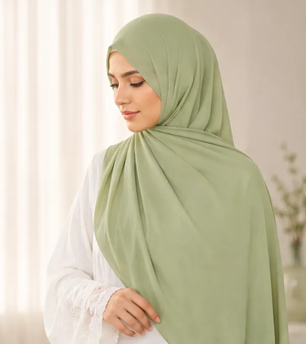 FAHAARI_Premium_Plain_Pista_Green_Georgette_Hijab_for_Women_&_Girls_|_Soft_Lightweight_Islamic_Head_Scarf_|_Free_Size_|_Daily,_Casual_&_Party_Wear