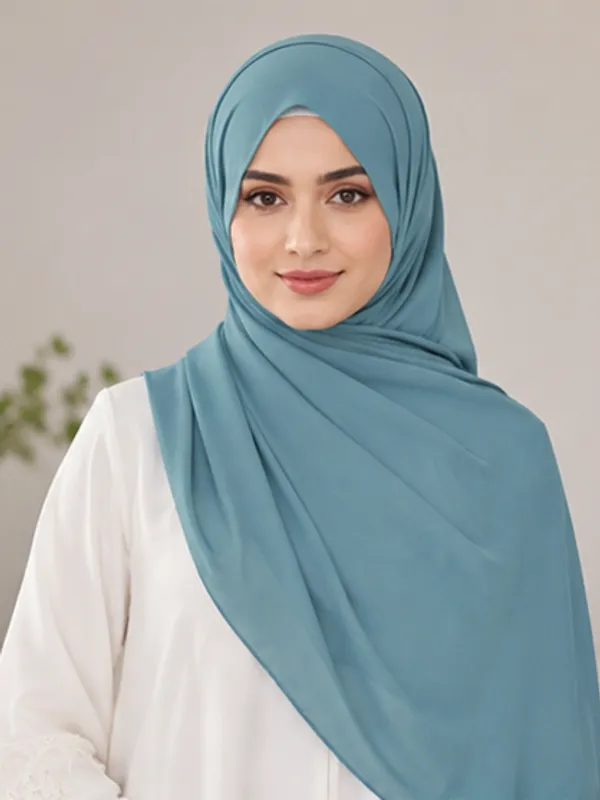 FAHAARI_Premium_Plain_Sky_Blue_Georgette_Hijab_for_Women_&_Girls_|_Soft_Lightweight_Islamic_Head_Scarf_|_Free_Size_|_Daily,_Casual_&_Party_Wear