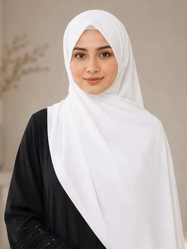 FAHAARI_Premium_Plain_White_Georgette_Hijab_for_Women_&_Girls_|_Soft_Lightweight_Islamic_Head_Scarf_|_Free_Size_|_Daily,_Casual_&_Party_Wear
