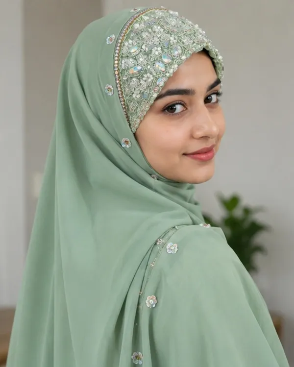 FAHAARI_Luxury_Embroidered_Georgette_Hijab_with_Diamond_Work