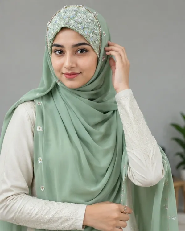 FAHAARI_Luxury_Embroidered_Georgette_Hijab_with_Diamond_Work