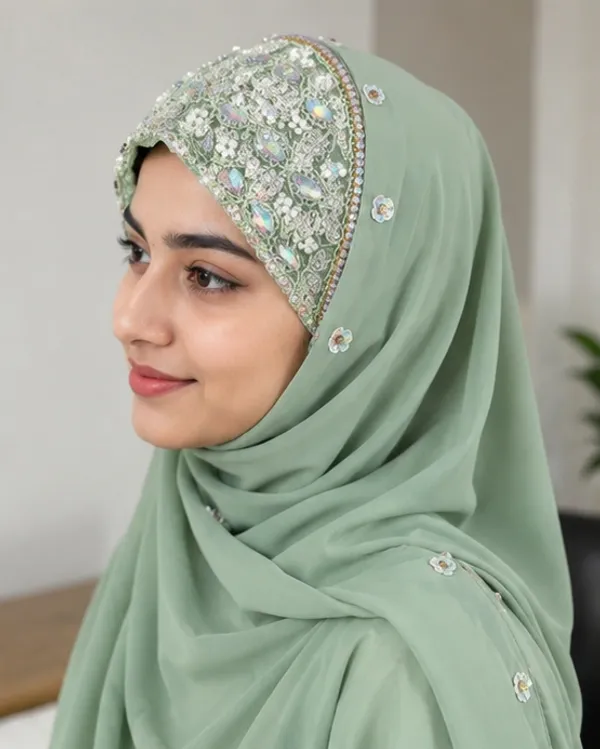 FAHAARI_Luxury_Embroidered_Georgette_Hijab_with_Diamond_Work