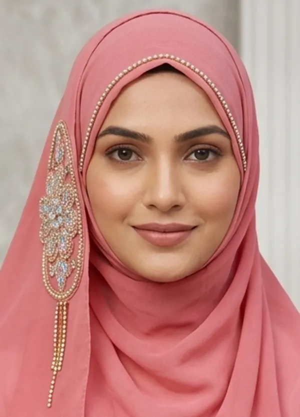 FAHAARI_Luxury_Embroidered_Georgette_Hijab_with_Diamond_Work