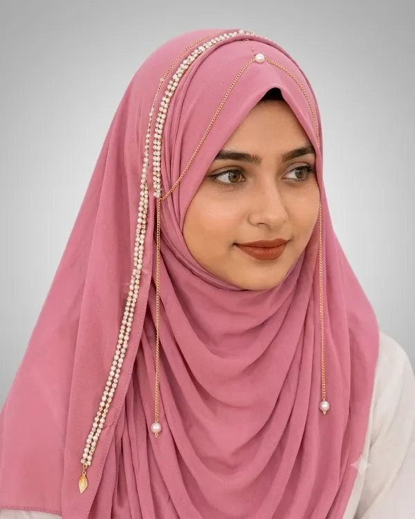 Pink_Georgette_Pearl_Crystal_Bridal_Embellished_Hijab_For_Women