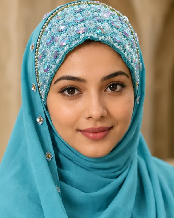 FAHAARI_Luxury_Embroidered_Georgette_Hijab_with_Diamond_Work