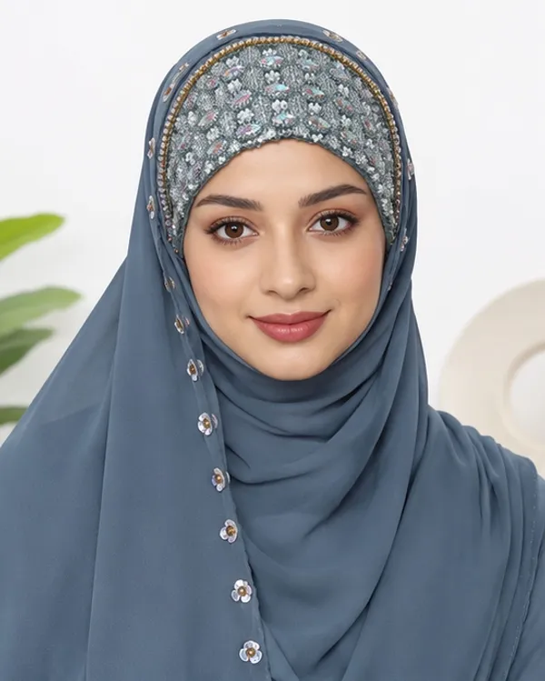 FAHAARI_Luxury_Embroidered_Georgette_Hijab_with_Diamond_Work