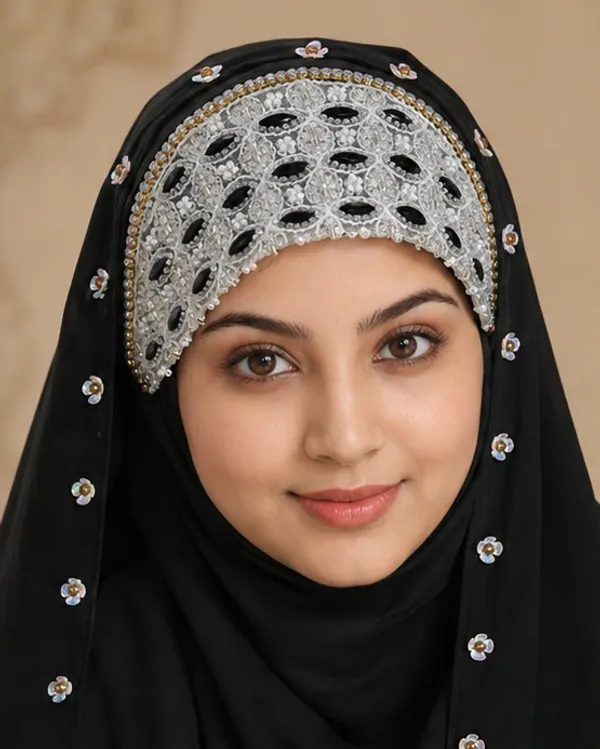 FAHAARI_Luxury_Embroidered_Georgette_Hijab_with_Diamond_Work