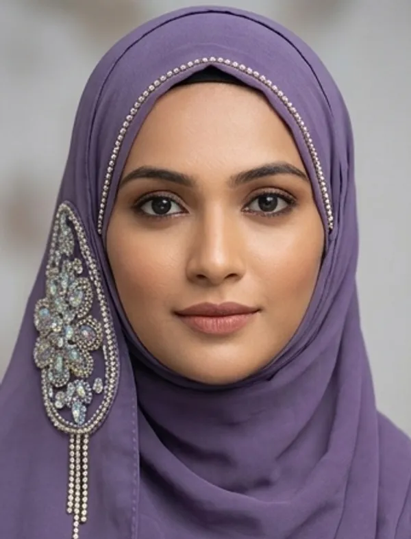 FAHAARI_Luxury_Embroidered_Georgette_Hijab_with_Diamond_Work