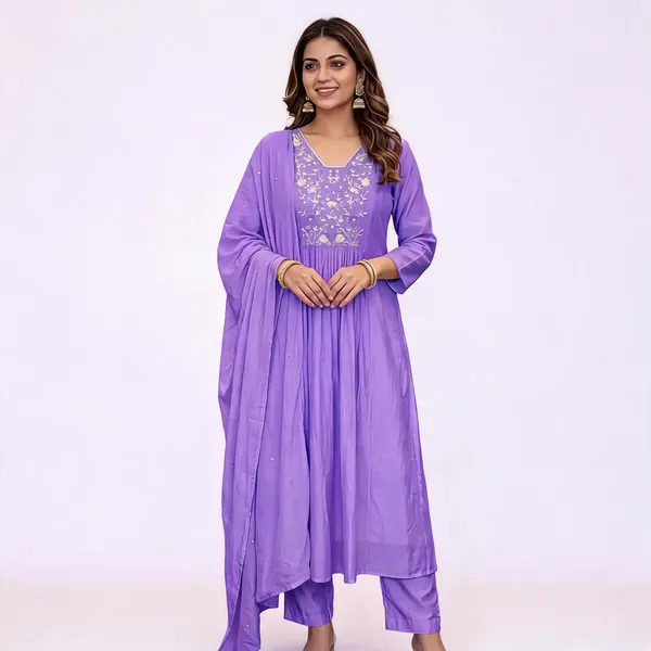 Mauve_&_Purple_Embroidered_Flared_Anarkali_Suit_Set_For_Women_(Combo_Of_2)