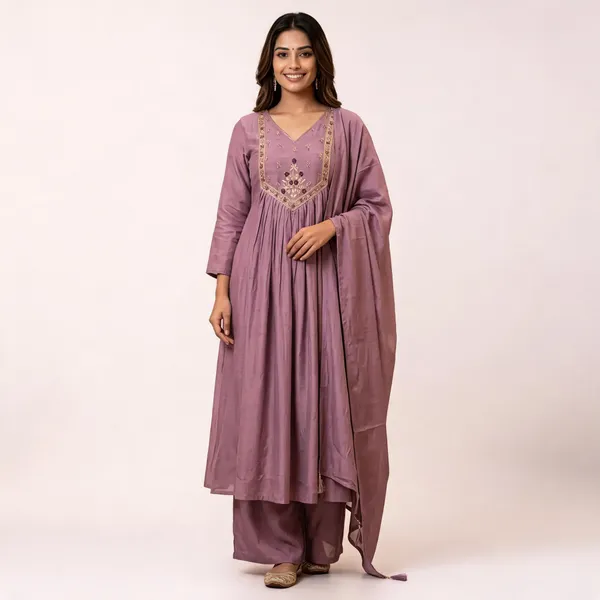 Mauve_&_Purple_Embroidered_Flared_Anarkali_Suit_Set_For_Women_(Combo_Of_2)