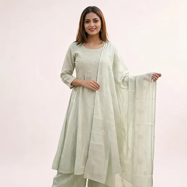 Ivory_Embroidered_Relaxed_Kurta_Set_For_Women