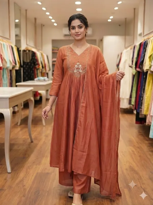 Rust_Anarkali_Kurta_Set_for_Women