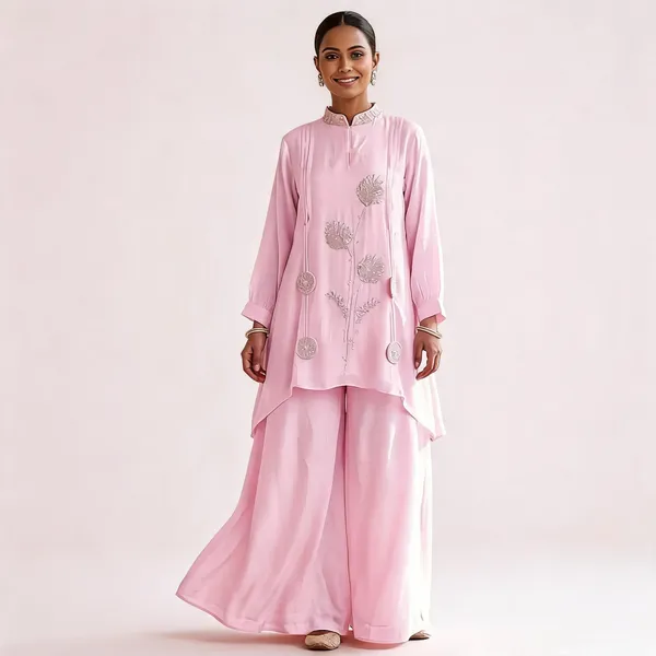 Pink_Embroidered_Kurta_Palazzo_Set_For_Women