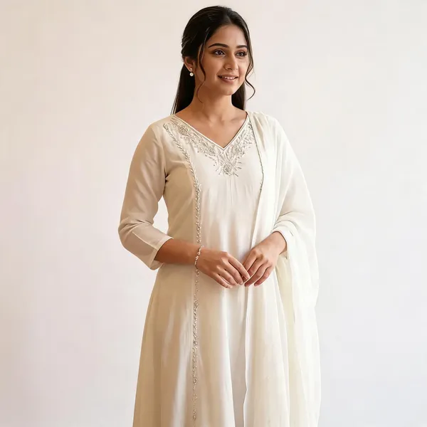 Off_White_Embroidered_Straight_Kurta_Set_For_Women