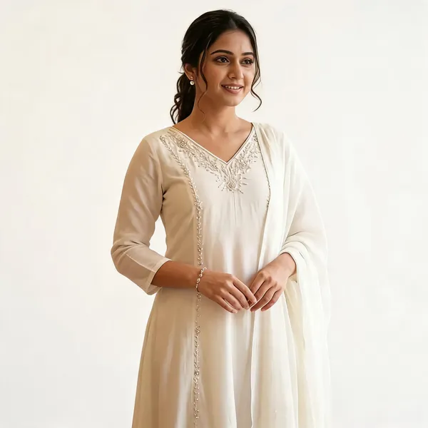 Off_White_Embroidered_Straight_Kurta_Set_For_Women