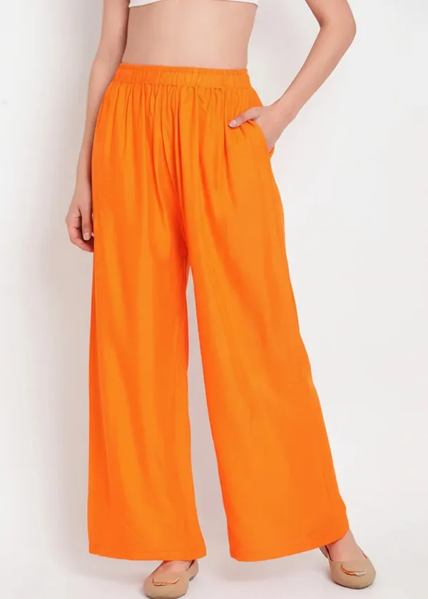Orange_Wide_Leg_Palazzo_Pants_for_Women