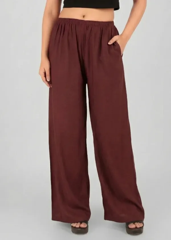Maroon_Wide_Leg_Pants_for_Women