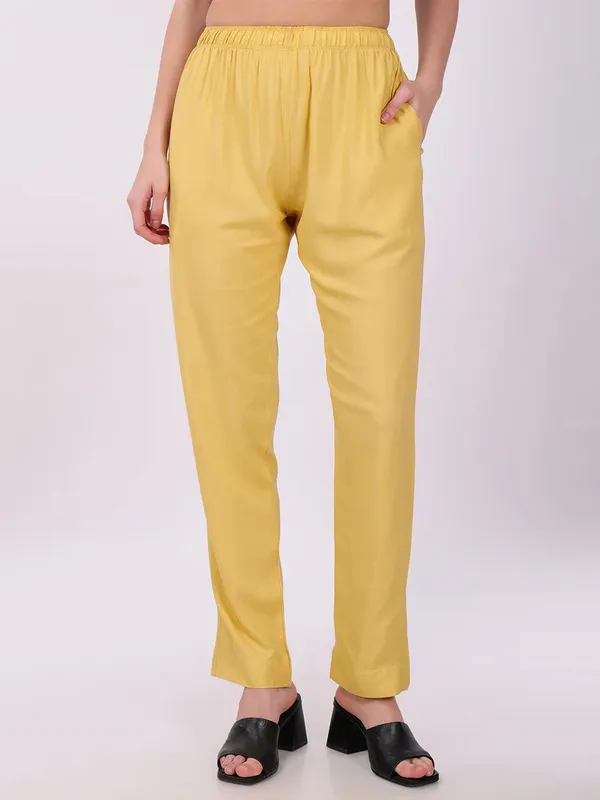 Yellow_Straight_Fit_Trousers_for_Women