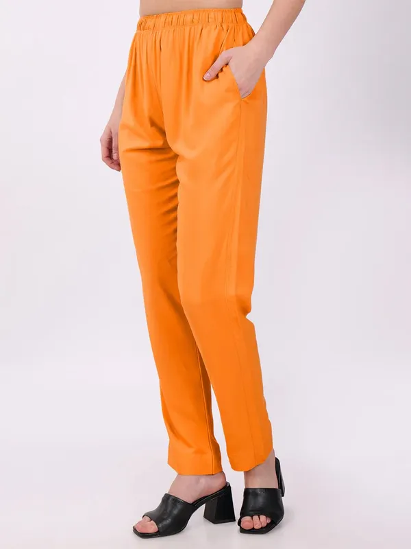 Orange_Straight_Fit_Pants_for_Women