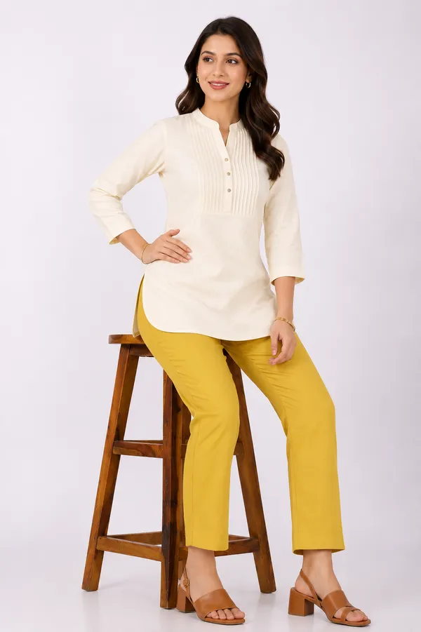 Yellow_Relaxed_Fit_Pants_for_Women