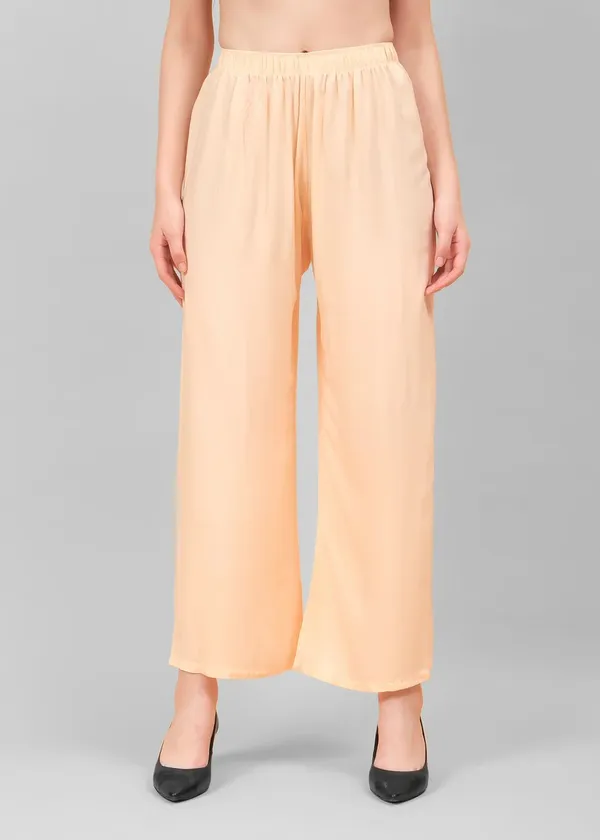Peach_Wide_Leg_Pants_for_Women