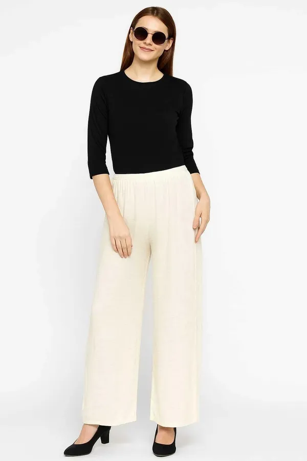 Cream_Wide_Leg_Pants_for_Women