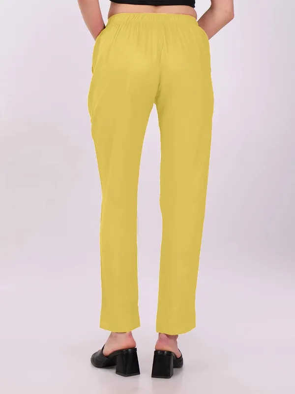 Yellow_Straight_Fit_Pants_for_Women