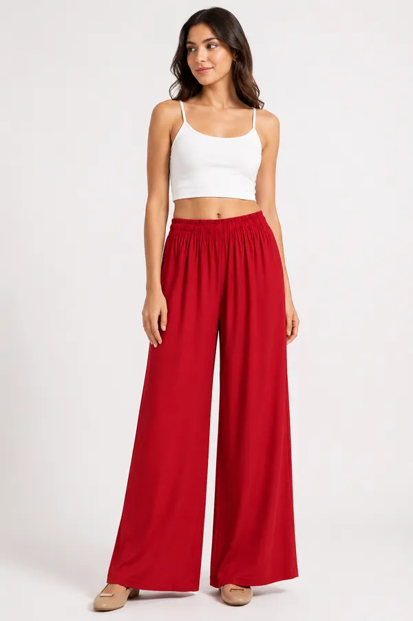 Red_Wide_Leg_Pants_for_Women