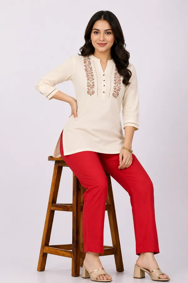 Red_Straight_Fit_Pants_for_Women