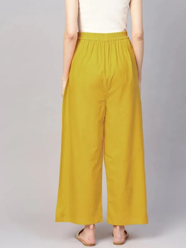 Yellow_Wide_Leg_Pants_for_Women