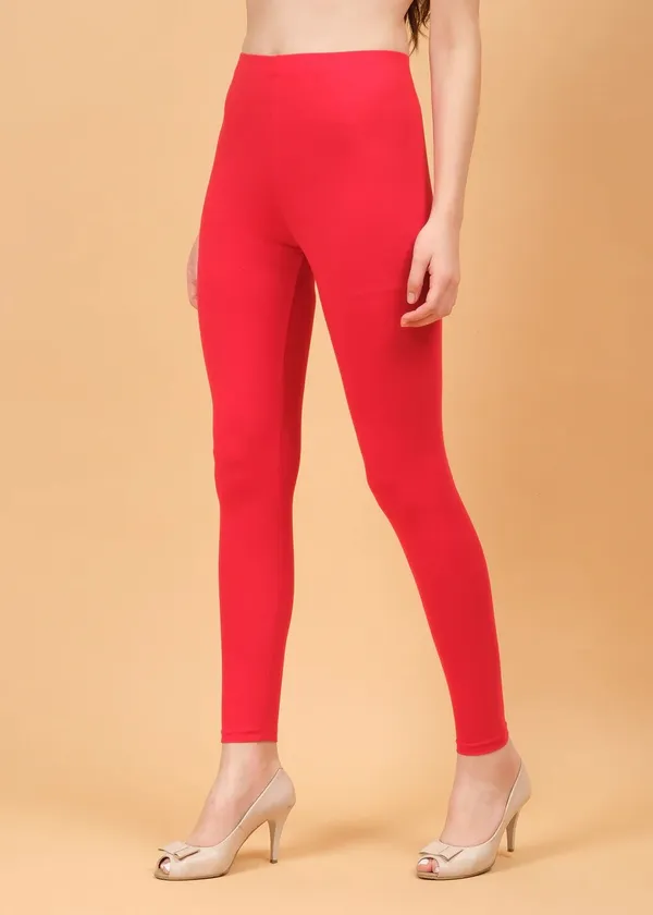 Red_High_Waist_Slim_Fit_Leggings_for_Women