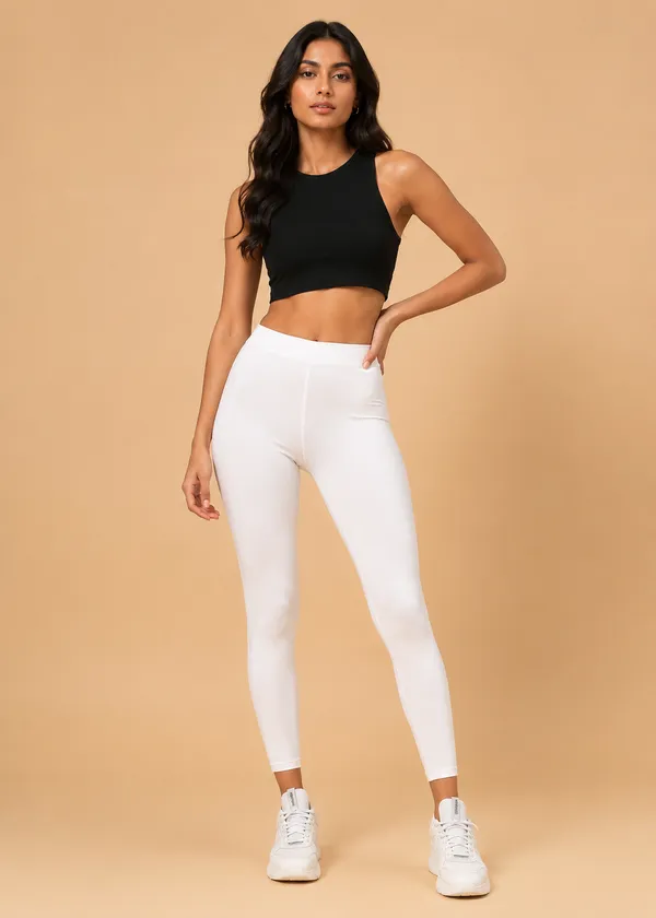 White_Slim_Fit_Leggings_for_Women