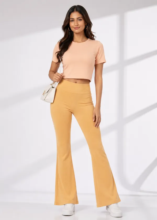Beige_Flared_Pants_for_Women