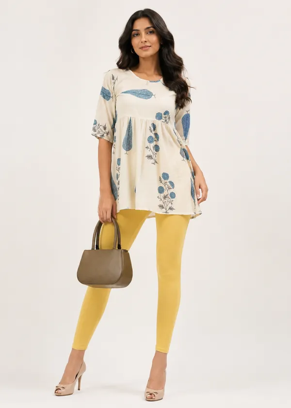 Yellow_Slim_Fit_Leggings_for_Women