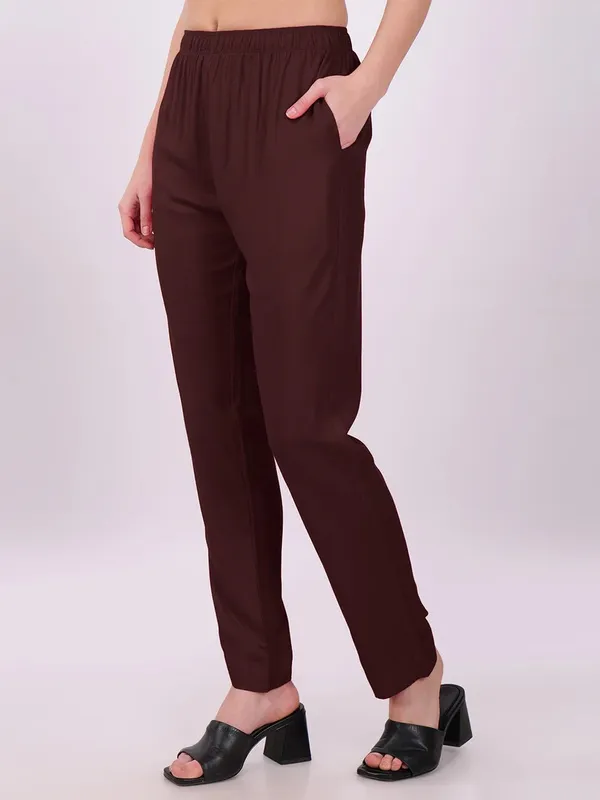 Maroon_Straight_Fit_Pants_for_Women