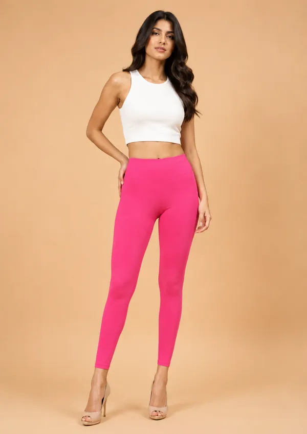 Pink_Slim_Fit_Leggings_for_Women