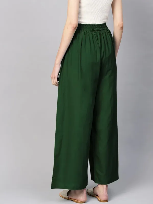Green_Wide_Leg_Pants_for_Women