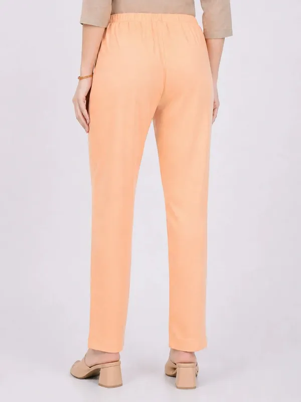 Peach_Straight_Fit_Trousers_for_Women