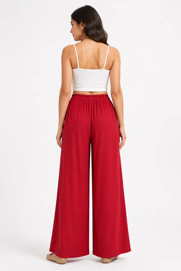 Red_Wide_Leg_Pants_for_Women