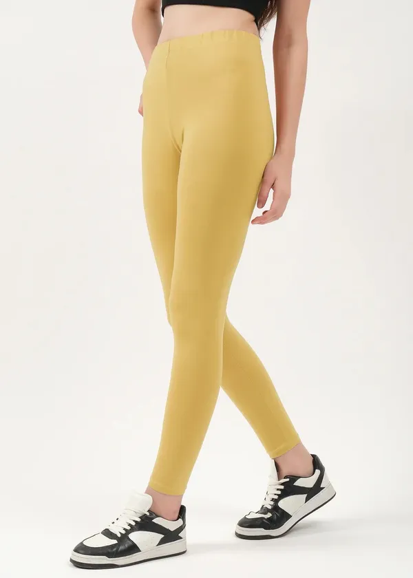 Yellow_Slim_Fit_Leggings_for_Women