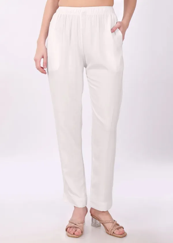 White_Straight_Fit_Pants_for_Women