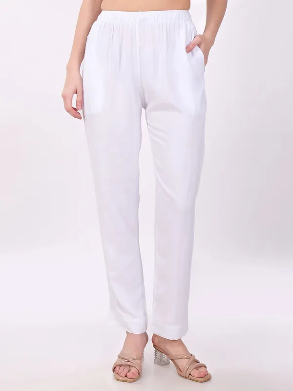 White_Straight_Fit_Pants_for_Women