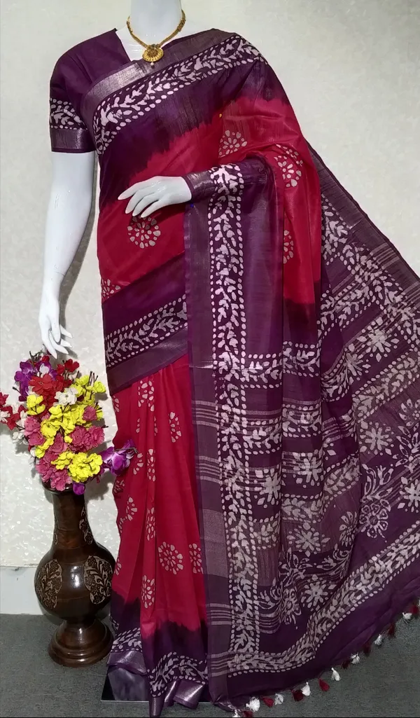 cotton_linen_batik_print_saree