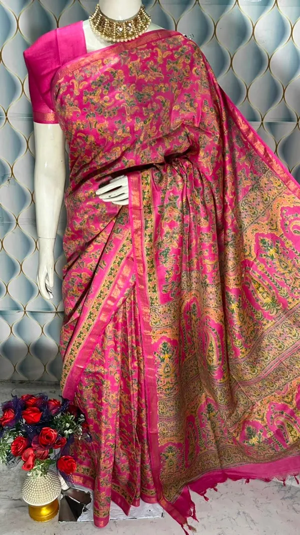 Malwari_Silk_Ajrak_Print_Saree_For_Women