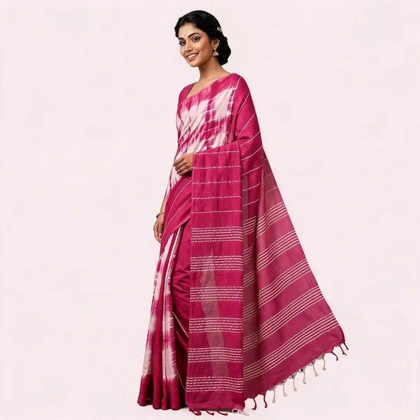 Pink_Malwari_Cotton_Shibori_Saree_For_Women