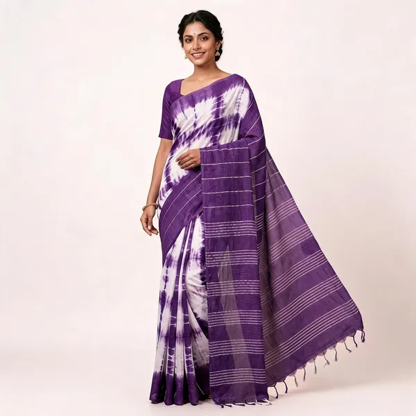 Purple_Malwari_Cotton_Shibori_Saree_For_Women